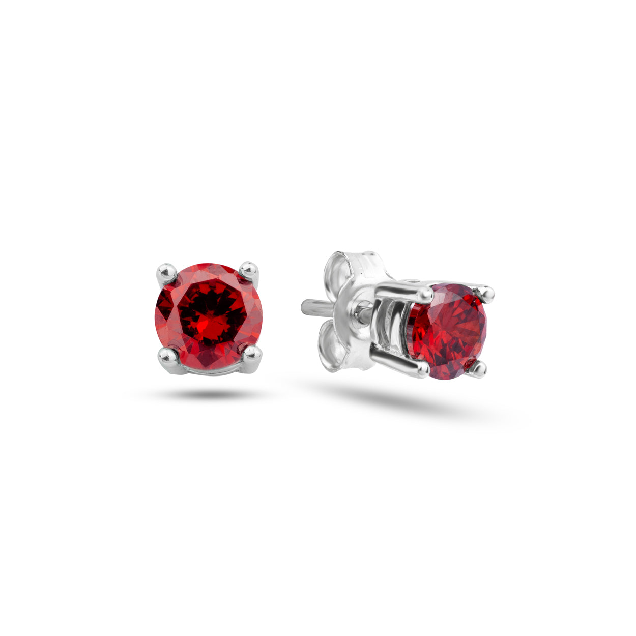 Bold  Garnet CZ Studs