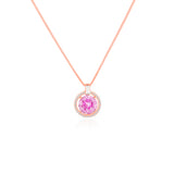 Pink Glimmering Secret - Crushed Ice Necklace