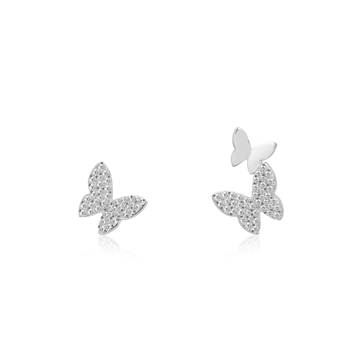 Butterfly Duo Charm Studs