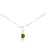 Vibrant Peridot CZ Necklace