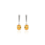 Sunshine Citrine CZ Earrings