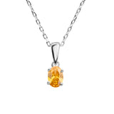 Sunshine Citrine CZ Necklace