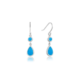 Cool Blue Teardrop Earrings