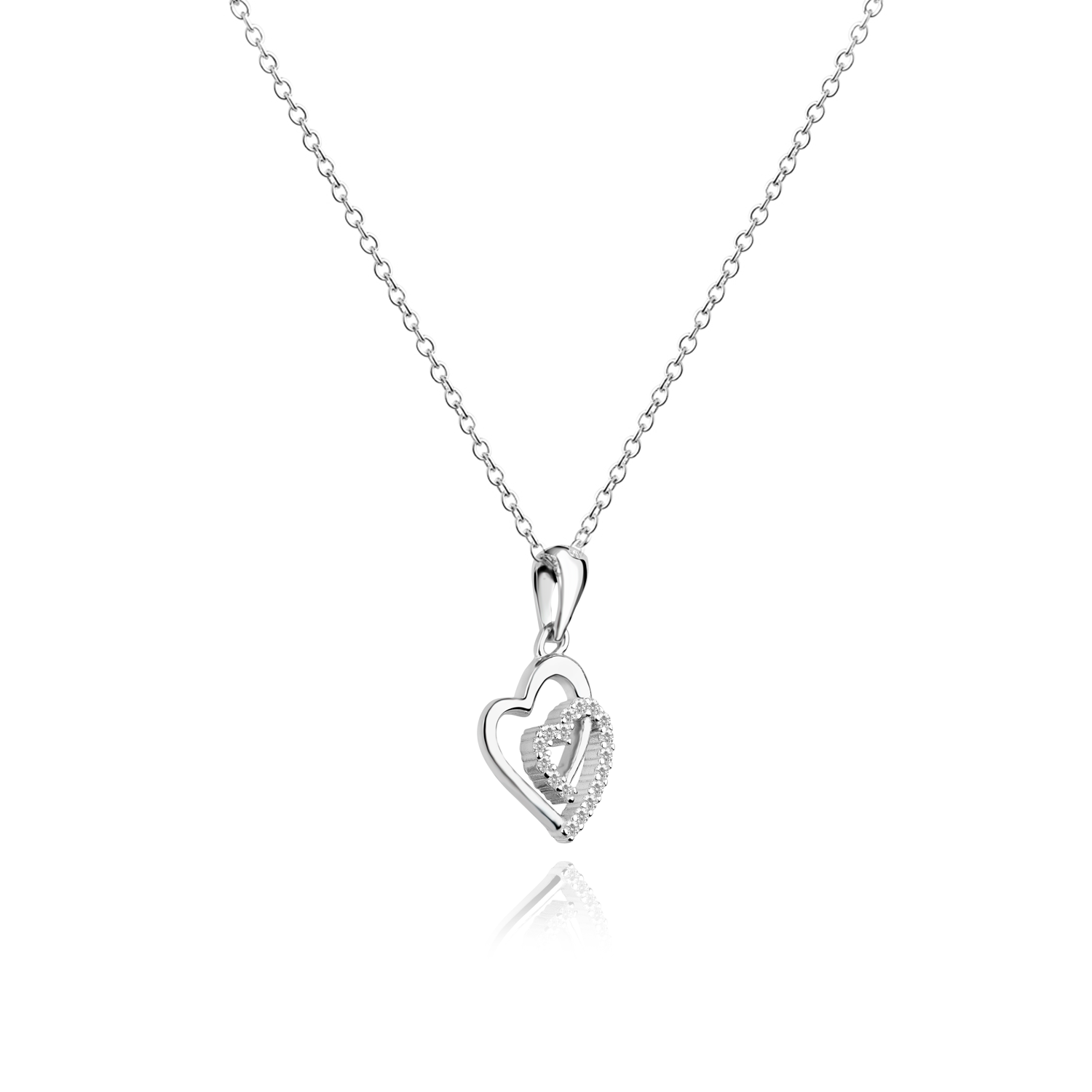 Dual Heart Glam Necklace