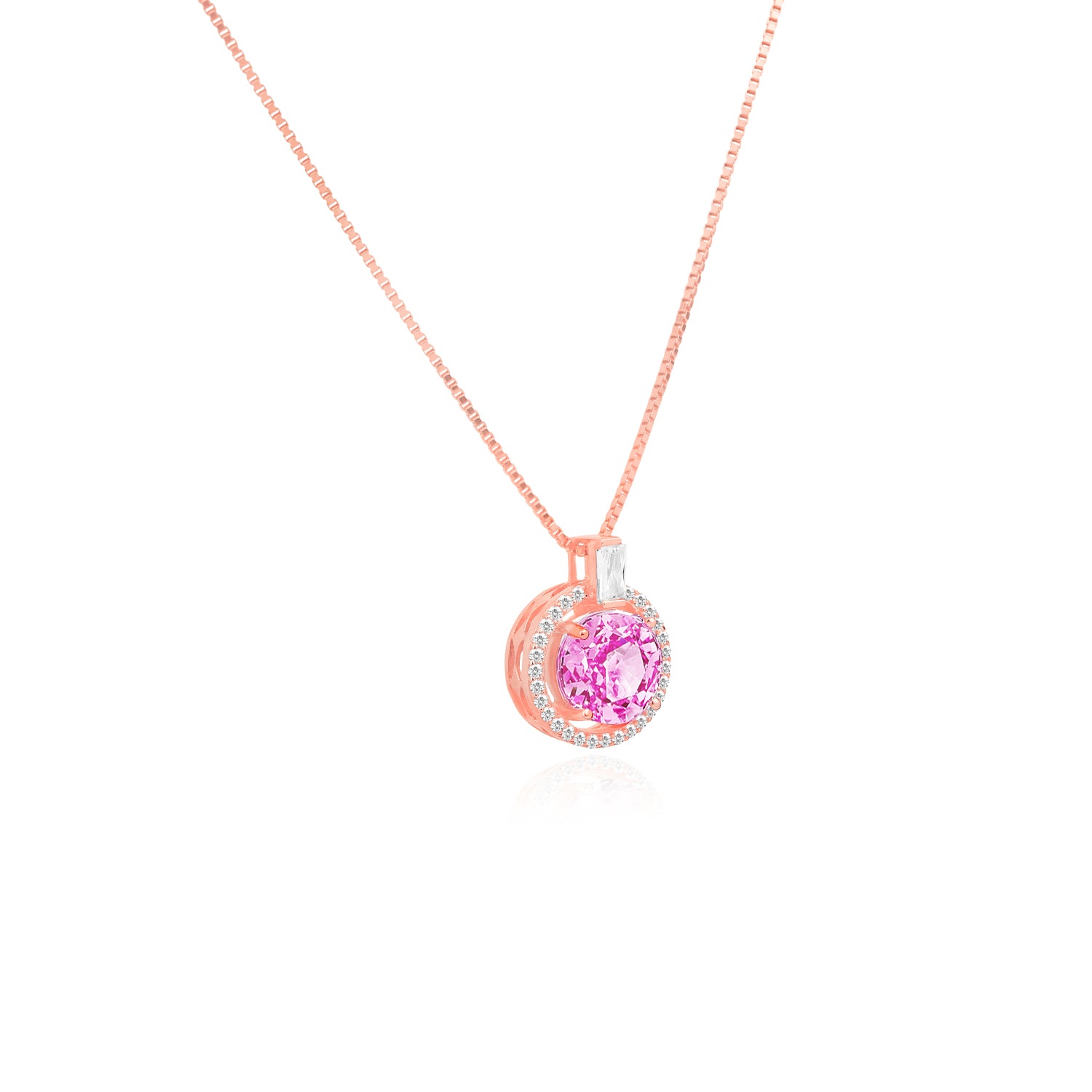 Pink Glimmering Secret - Crushed Ice Necklace