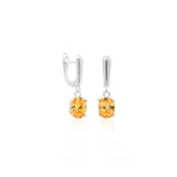 Sunshine Citrine CZ Earrings