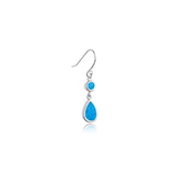 Cool Blue Teardrop Earrings