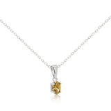 Vibrant Peridot CZ Necklace