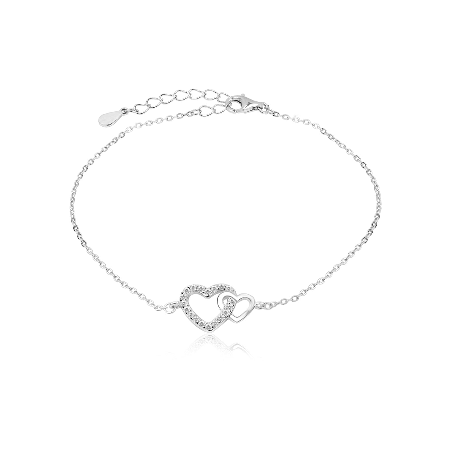 Sweetheart Sparkle Hearts Bracelet